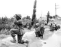 Indian troops securing areas in Kashmir at the end of Operation Grand Slam