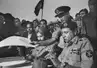 Indian Air Marshal Dewan takes the Instrument of Surrender after it is signed by Pakistani Lt. Gen. Niazi